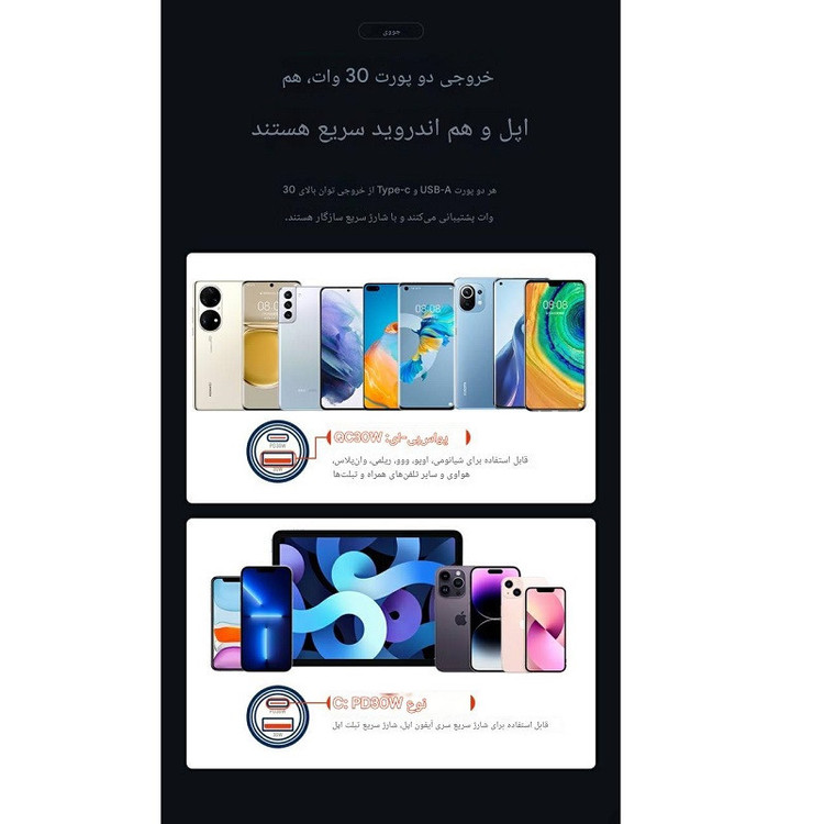 شارژر فندکی 60 وات دو پورت جووی مدل JC-136