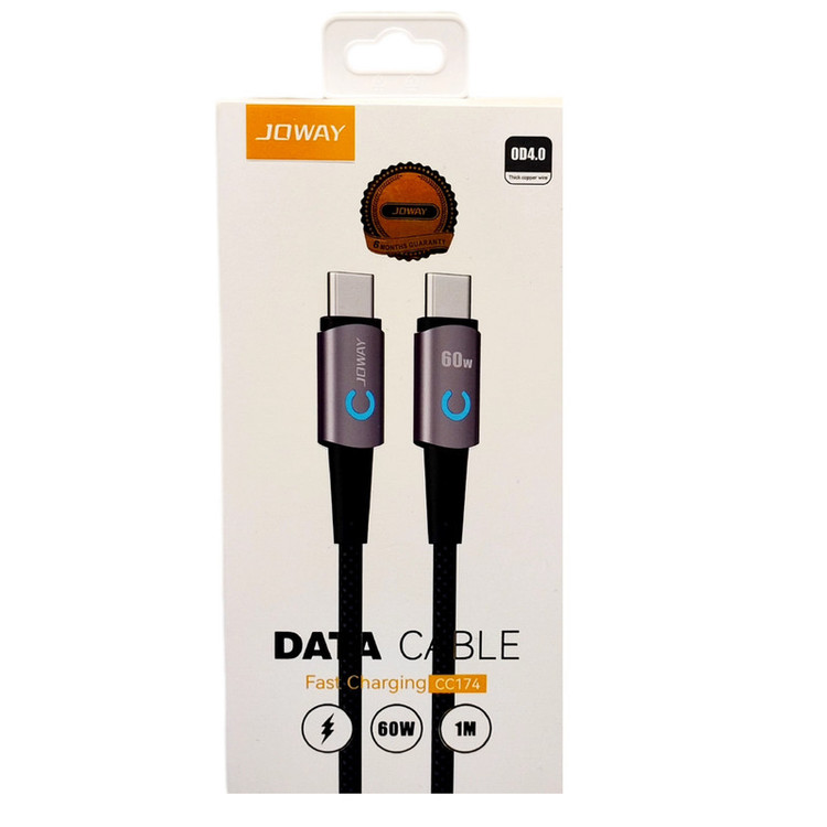 کابل تبدیل USB-C به USB-C جووی مدل CC-174 طول یک متر