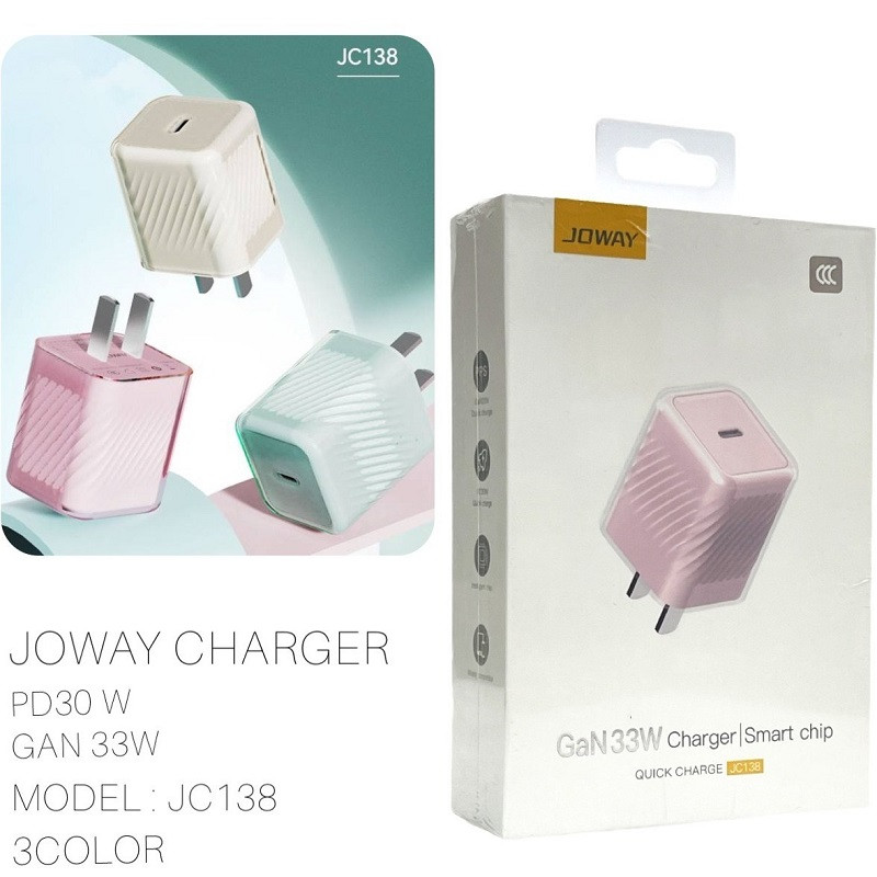 شارژر دیواری 33 وات جووی مدل JC-138