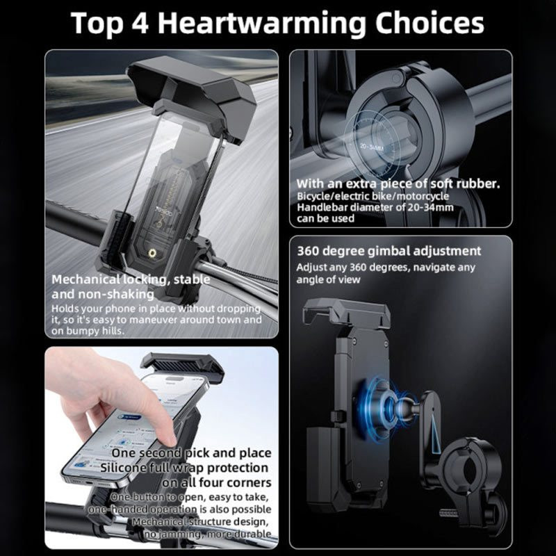 هولدر گوشی موبایل مخصوص دوچرخه و موتور یسیدو مدل C331