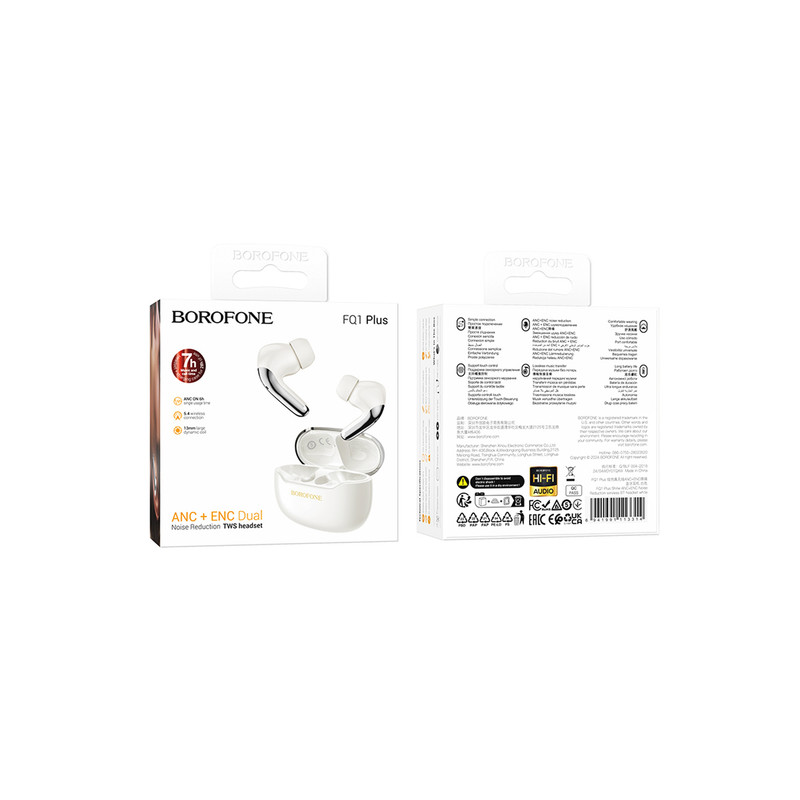 ایرپاد بروفون borofone مدل FQ1 PLUS ANC+ENC