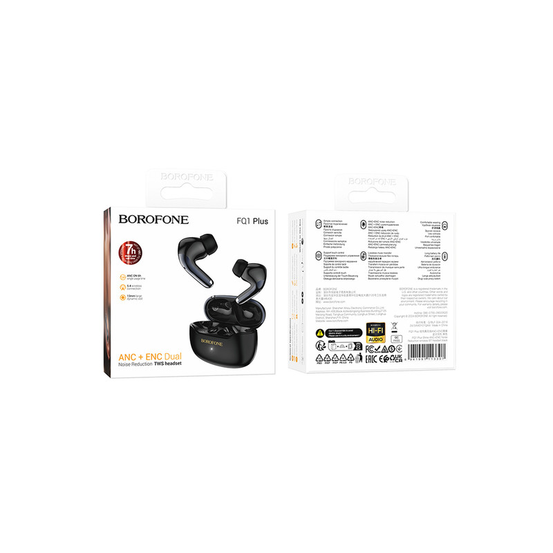 ایرپاد بروفون borofone مدل FQ1 PLUS ANC+ENC