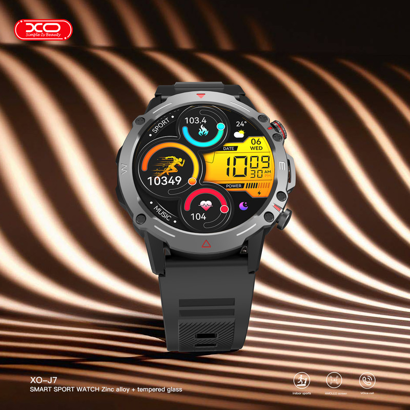 ساعت هوشمند ایکس او مدل XO-J7 با نمایشگر دایرهای و مقاومت در برابر آب IP68