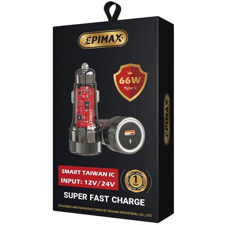 شارژر فندکی سوپر فست شارژ EPIMAX EU-156 PD 66W