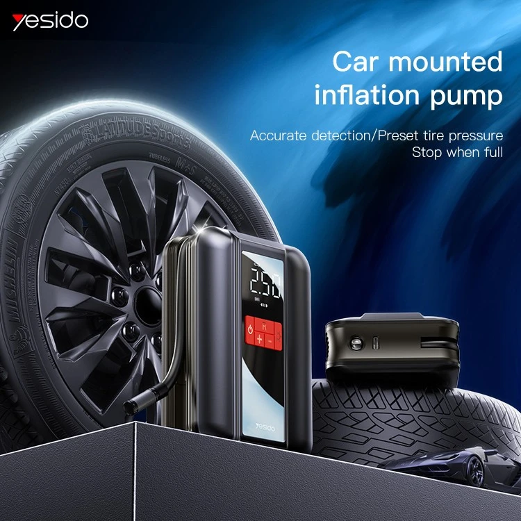 پمپ باد یسیدو مدل VC04 با باتری ۴۰۰۰ میلی‌آمپر