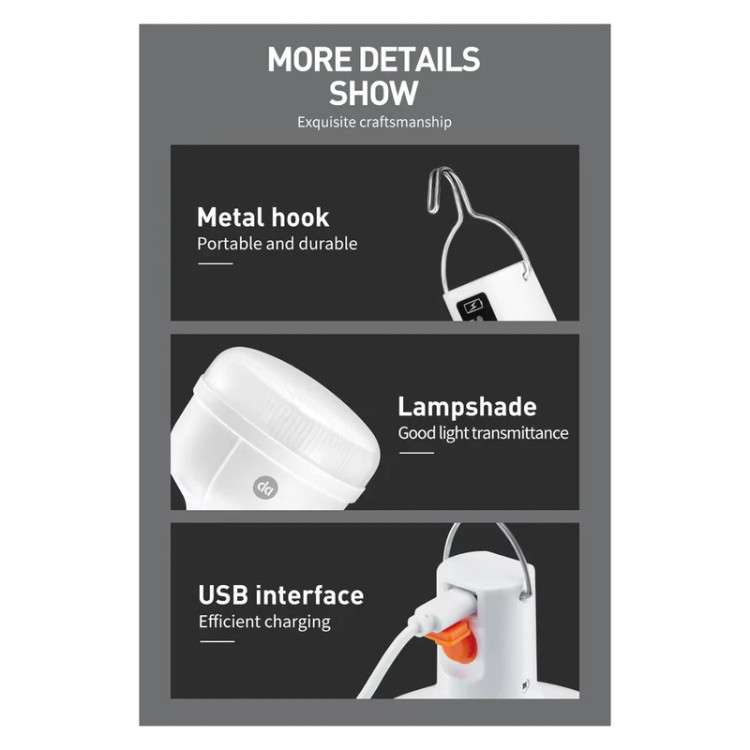 چراغ آویز چادر دی پی مدل DP-7813C