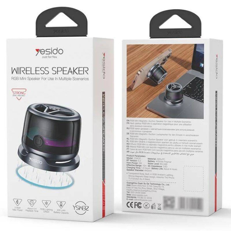 اسپیکر بلوتوثی یسیدو مدل yesido ysw32