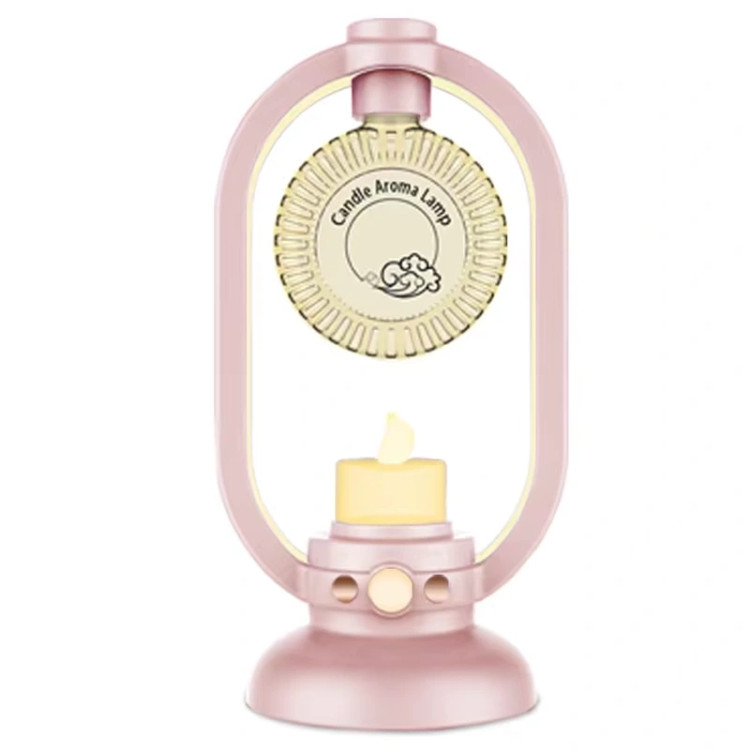 دستگاه بخور سرد معطر با نور RGB مدل شمعی Aroma Lamp
