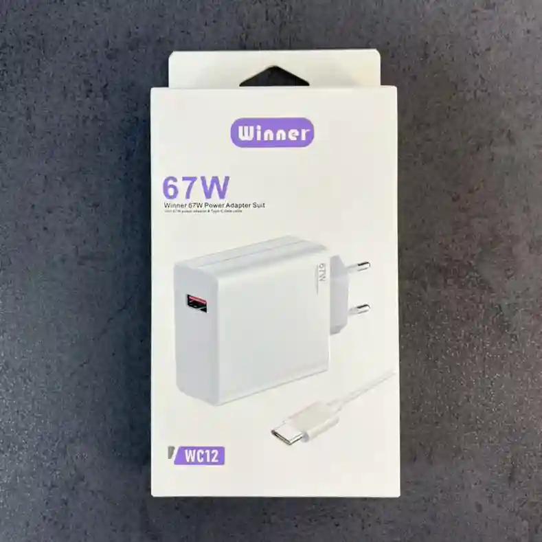آدابتور xiaomi شیائومی 67W با کابل WINNER