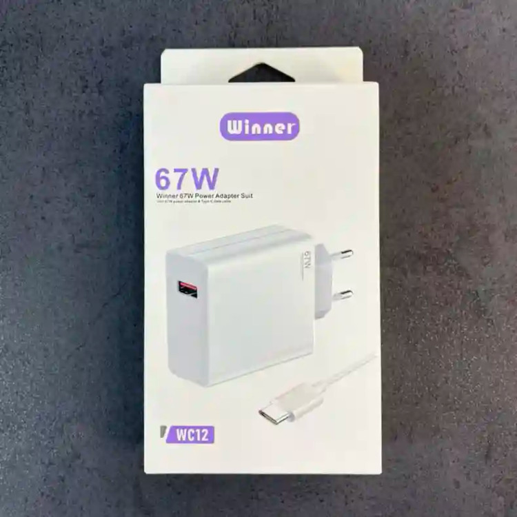 آدابتور xiaomi شیائومی 67W با کابل WINNER