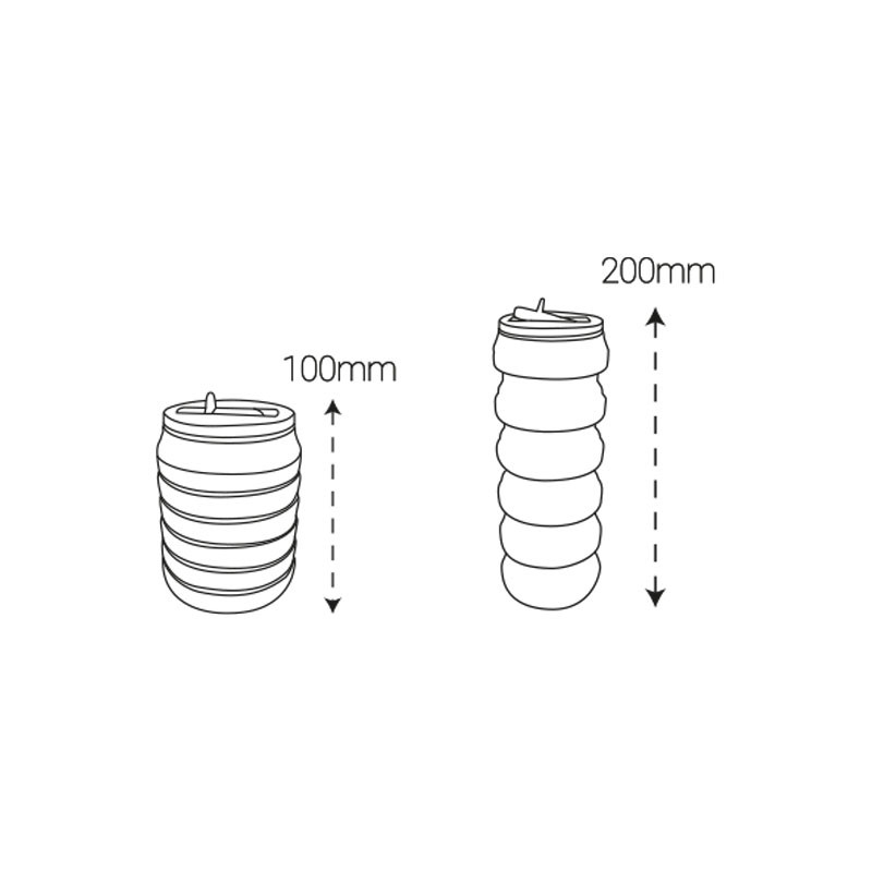 قمقمه تاشو پرووان مدل PFB0013 گنجایش 0.48 لیتر