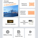 ویدیو پروژکتور 4k یسیدو مدل yesido tv13 eu