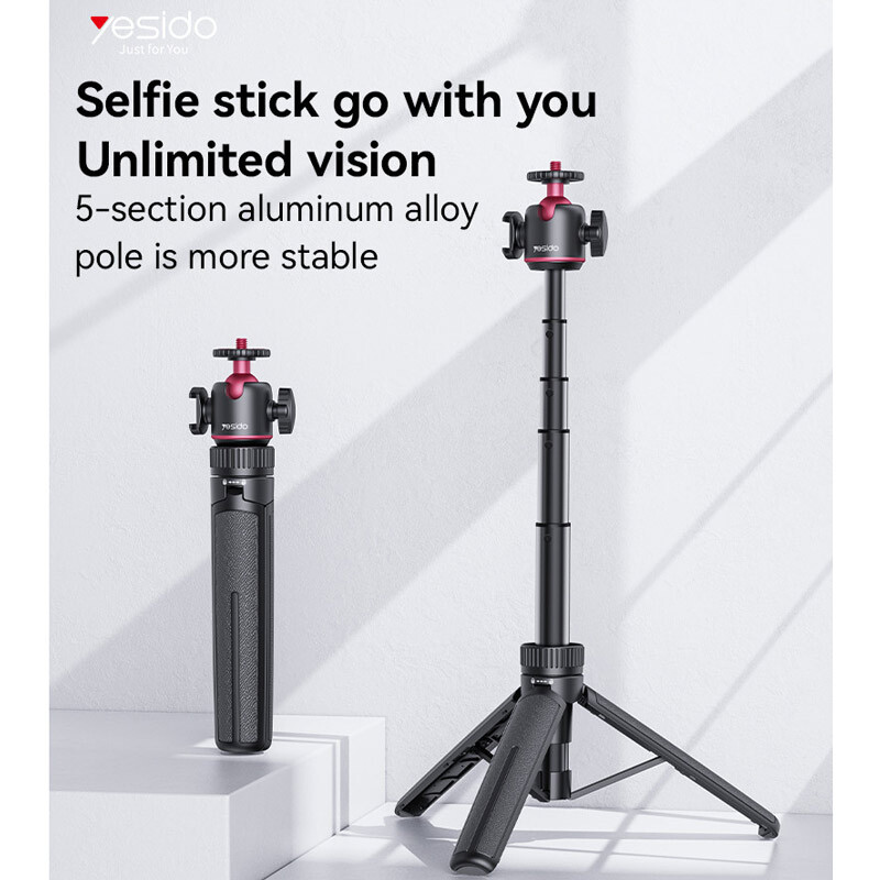 سه پایه تلسکوپی و مونوپاد بلوتوثی یسیدو Yesido SF26