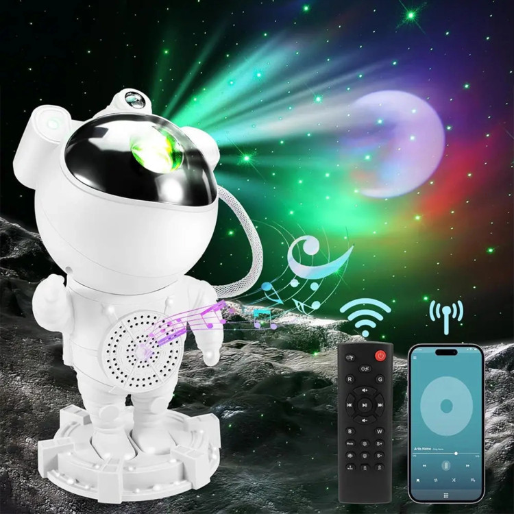 چراغ خواب پروژکتوری کهکشانی فضانورد اسپیکردار Astronaut Star Light