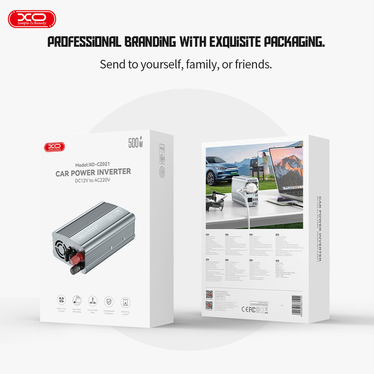 مبدل برق ( اینورتر ) 500W ایکس او مدل XO-CZ021