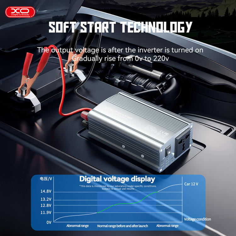 مبدل برق ( اینورتر ) 500W ایکس او مدل XO-CZ021