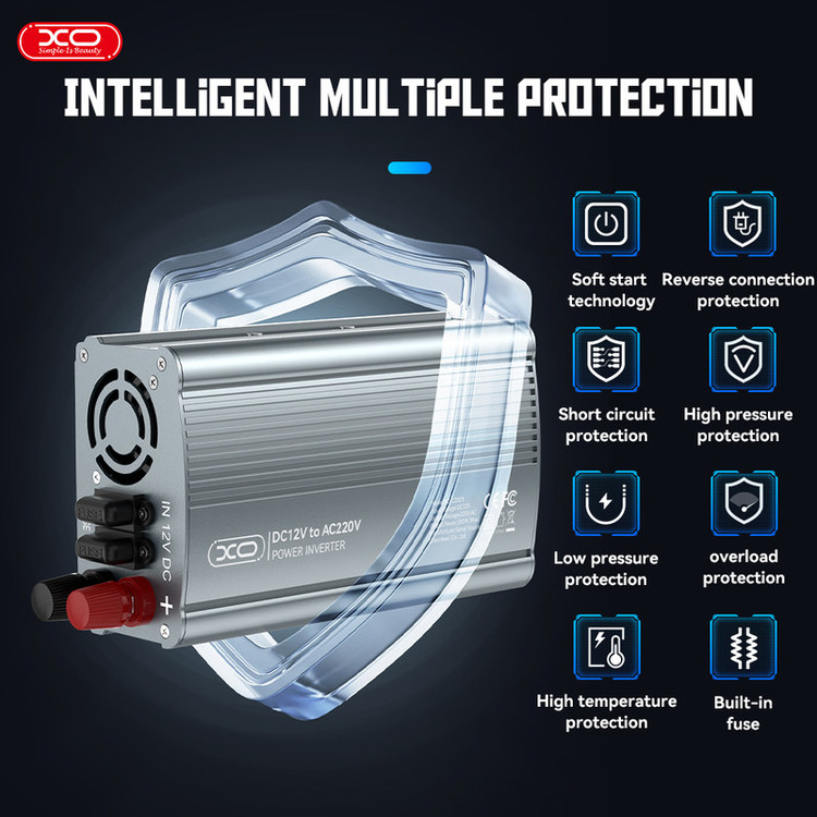 مبدل برق ( اینورتر ) 500W ایکس او مدل XO-CZ021