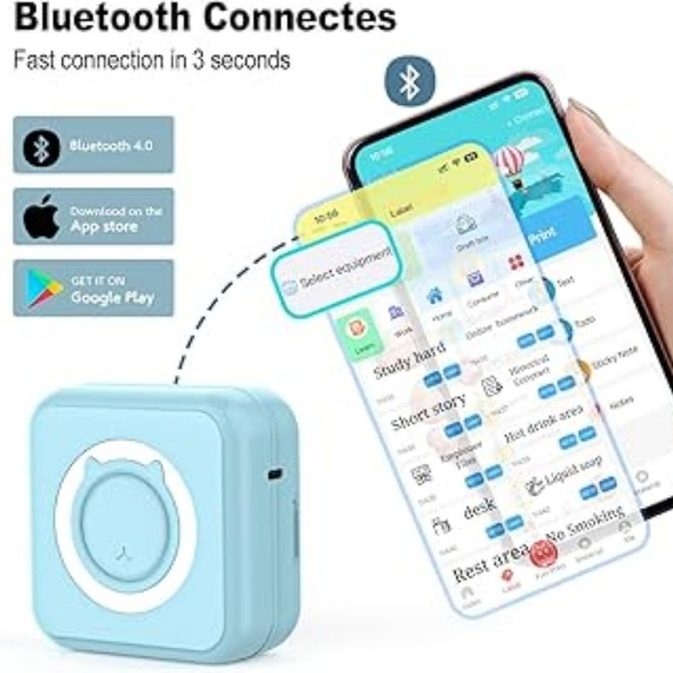 مینی پرینتر لیبل زن حرارتی مدل C 15
