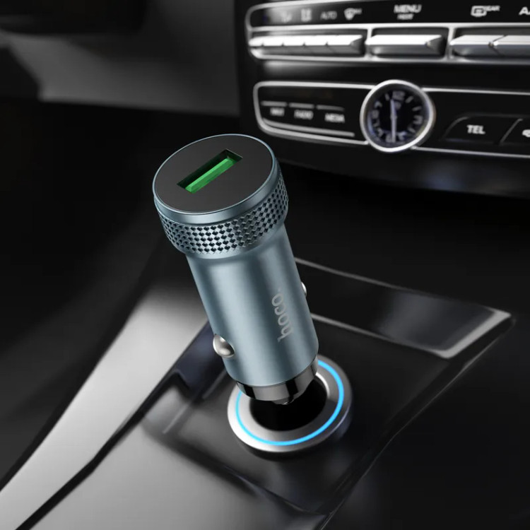 شارژر فندکی فست شارژ 18 وات هوکو hoco مدل Z49A USB