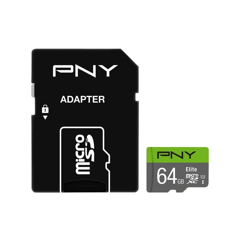 کارت حافظه microSDXC پی ان وای PNY مدل Elite کلاس 10 استاندارد UHS-I U1 سرعت 100MBs ظرفیت 64