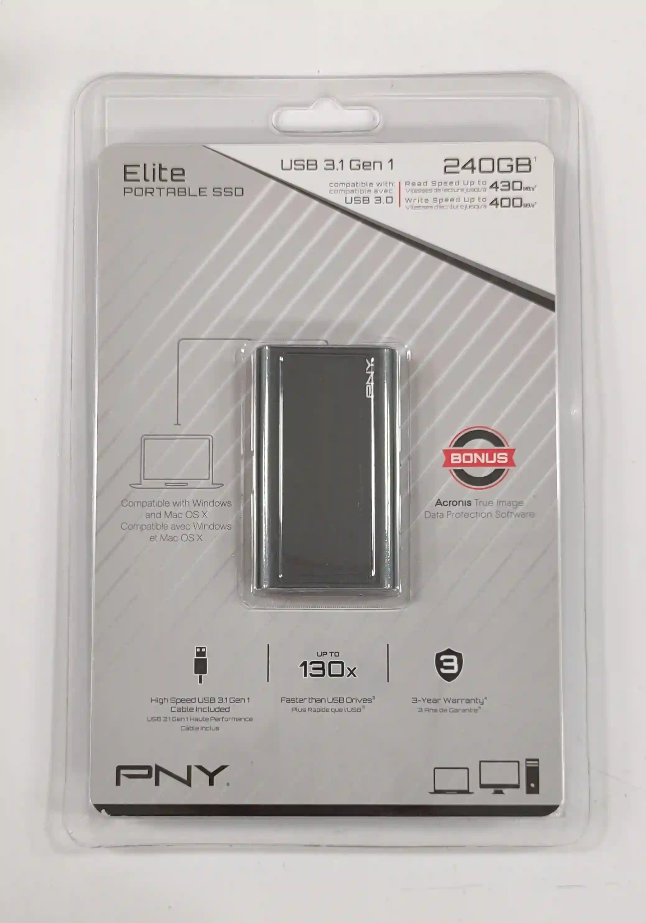 هارد SSD اکسترنال 240 گیگابایت PNY پی ان وای مدل ELITE