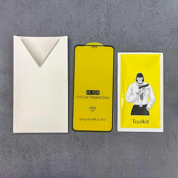 گلس شفاف گوشی ضد ضربه دور سیلیکون برای آیفون 11promax - XS MAX