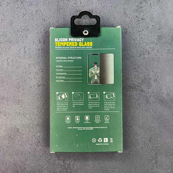 گلس پرایوسی گوشی ضد ضربه دور سیلیکون برای آیفون 11pro- x - xs