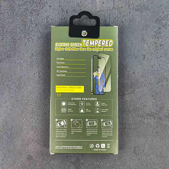 گلس شفاف گوشی ضد ضربه دور سیلیکون برای آیفون 17promax - 16promax