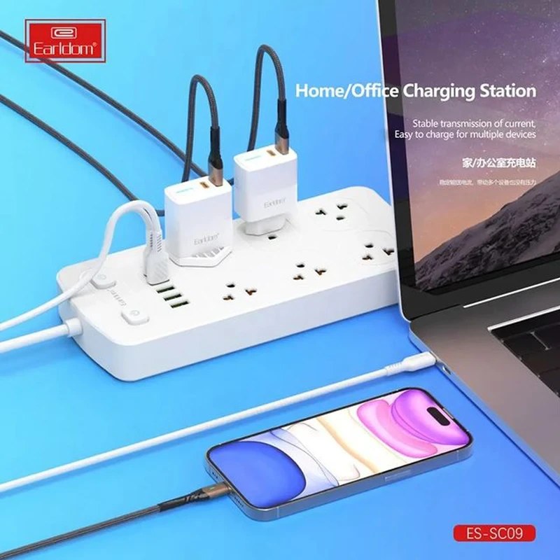 پاورسوکت و شارژر ارلدام Earldom مدل ES-SC09 توان 3000 وات