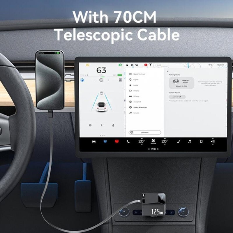 شارژر فندکی 125 وات یسیدو Yesido مدل Y71 125W Fast Car Charger