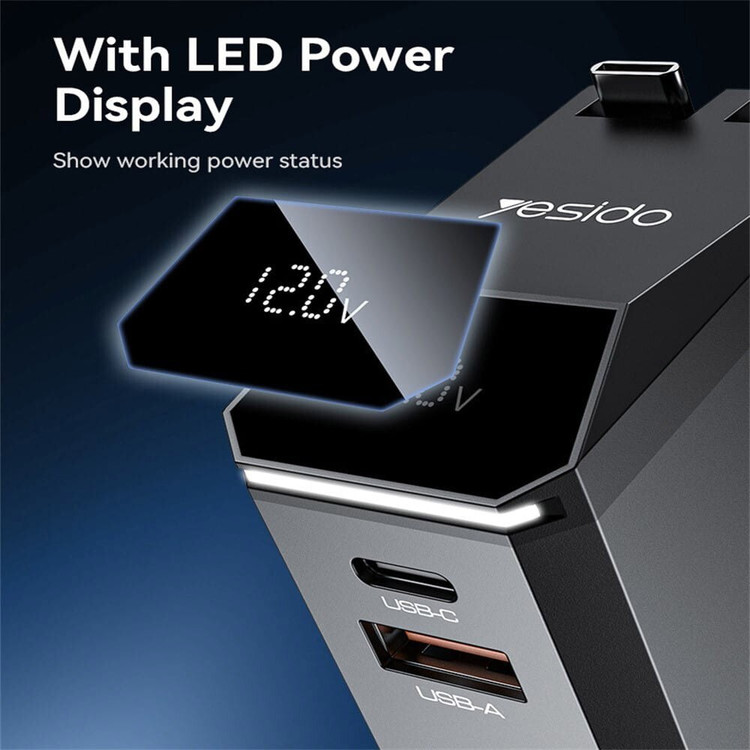 شارژر فندکی 125 وات یسیدو Yesido مدل Y71 125W Fast Car Charger