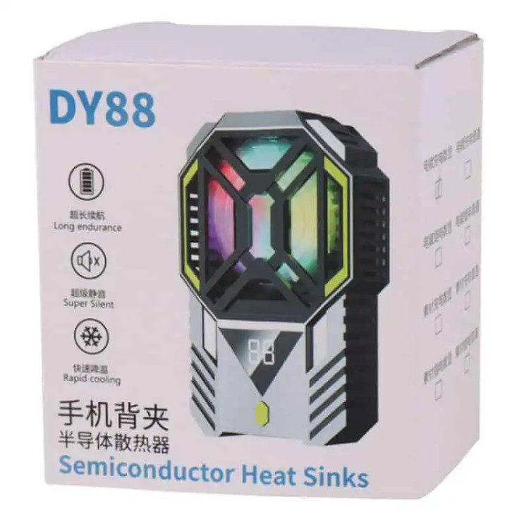 فن خنک کننده موبایل رادیاتوری شارژی مدل DY88