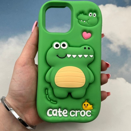 گارد سیلیکون اورجینال پاپ سوکت دار عروسکی طرح تمساح