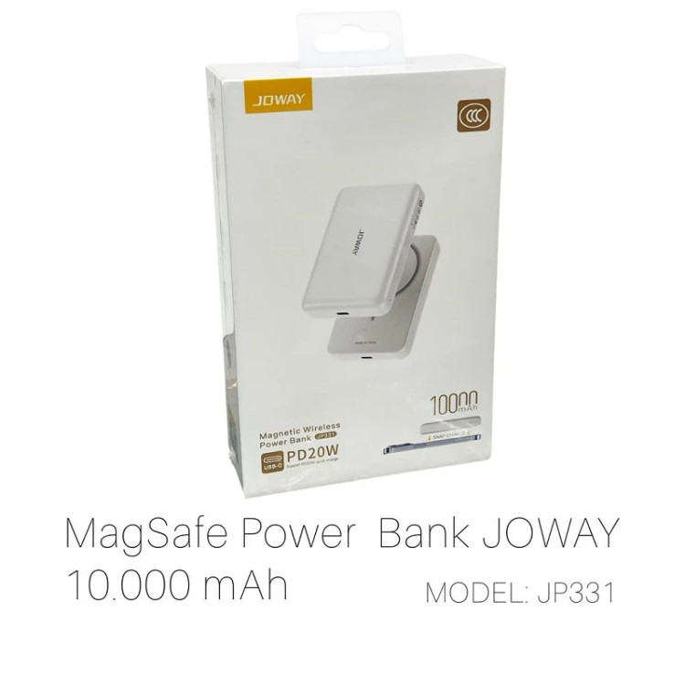 پاور بانک جووی وایرلس فست شارژ مدل JP-331 ظرفیت 10000 میلی آمپرساعت