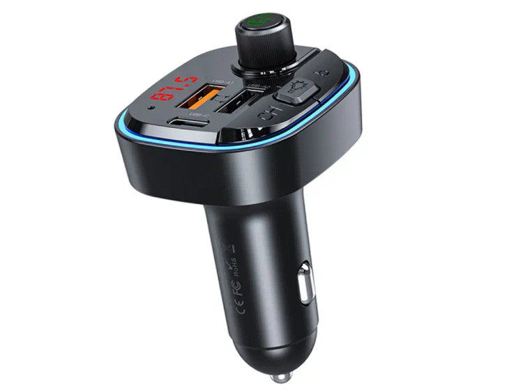 شارژر فندکی فست شارژ ماشین 15 وات تایپ سی 3.1 آمپر و گیرنده بلوتوثی خودرو XO ایکس او BCC11