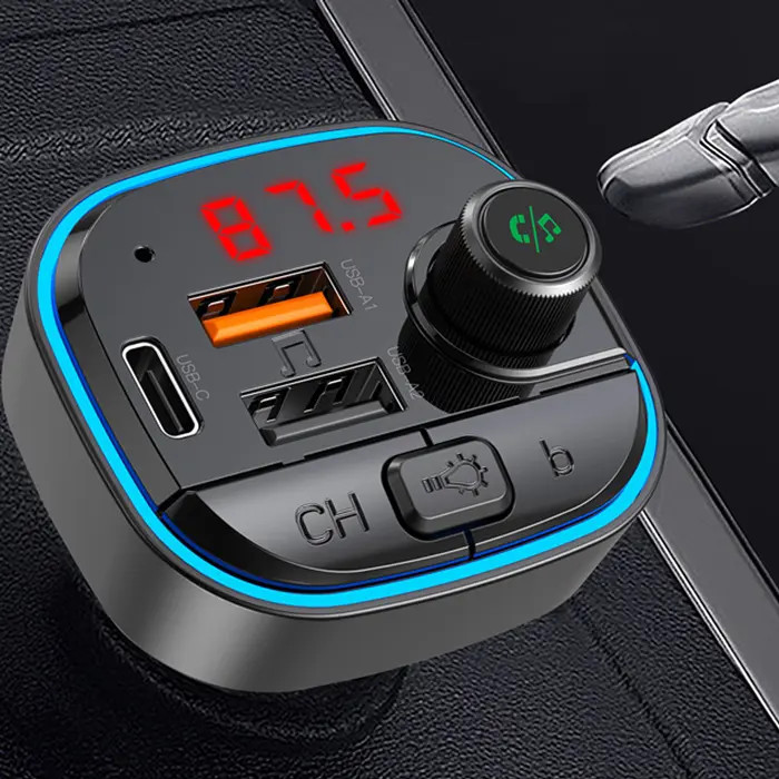 شارژر فندکی فست شارژ و MP3 PLAYER خودرو بلوتوثی XO ایکس او BCC11
