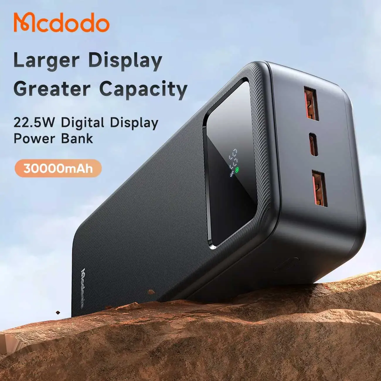 پاوربانک تایپ سی و یو اس بی 22.5 وات 30000 مکدودو mcdodo - MC-424