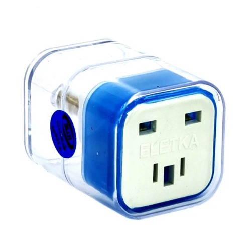 تبدیل 3 به 2 التکا ELETKA چراغ دار مدل 10A-220V