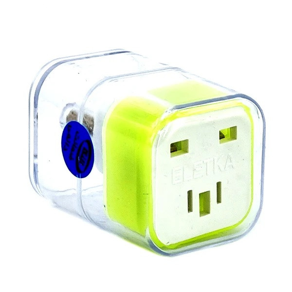 تبدیل 3 به 2 التکا ELETKA چراغ دار مدل 10A-220V