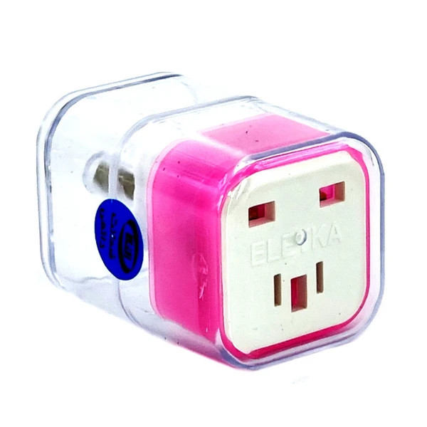تبدیل 3 به 2 التکا ELETKA چراغ دار مدل 10A-220V