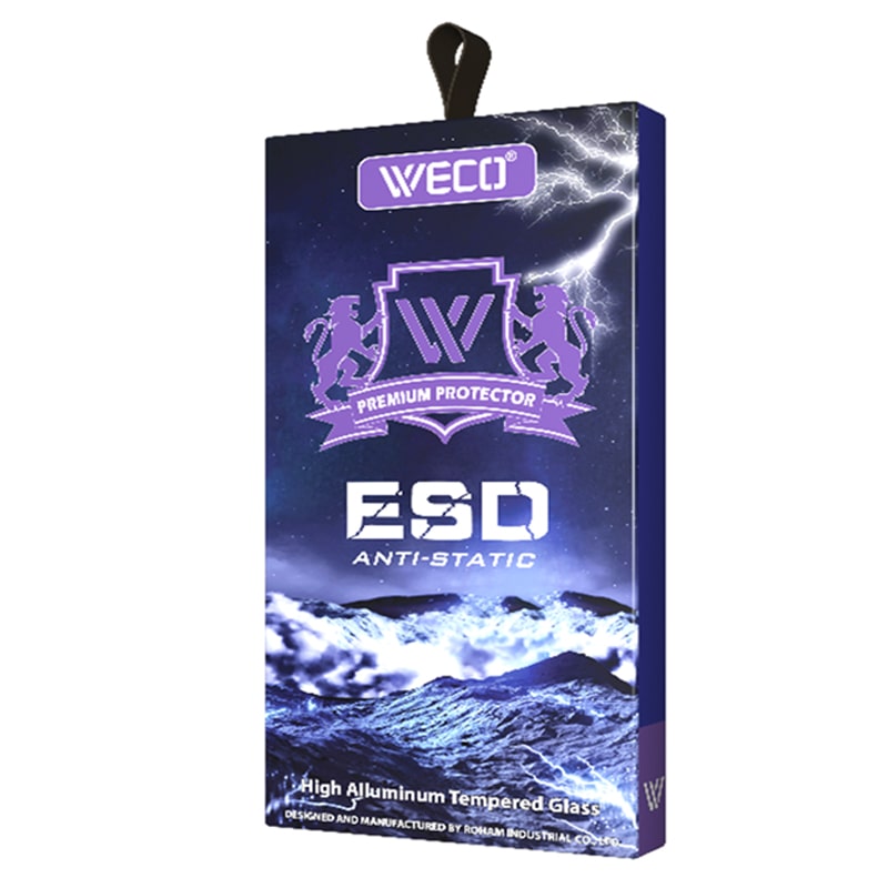 گلس شفاف شیشه ای آنتی استاتیک ESD وکو WECO