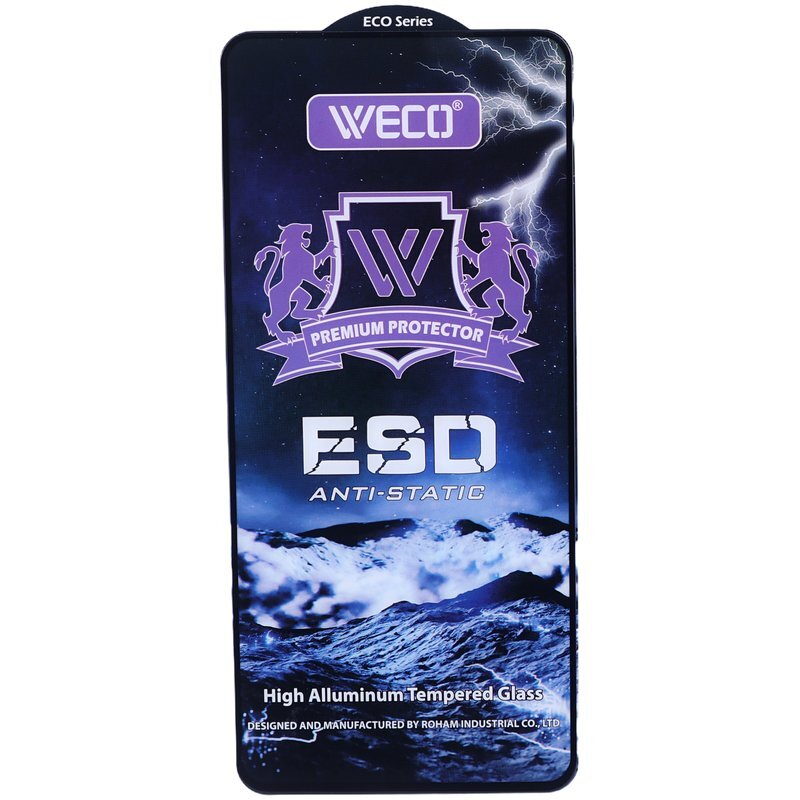 گلس شفاف شیشه ای آنتی استاتیک ESD وکو WECO