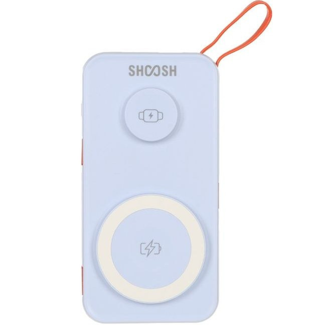 پاور بانک وایرلس و مگ سیف شوش shoosh مدل SH+110W ظرفیت 10000 میلی آمپر ساعت