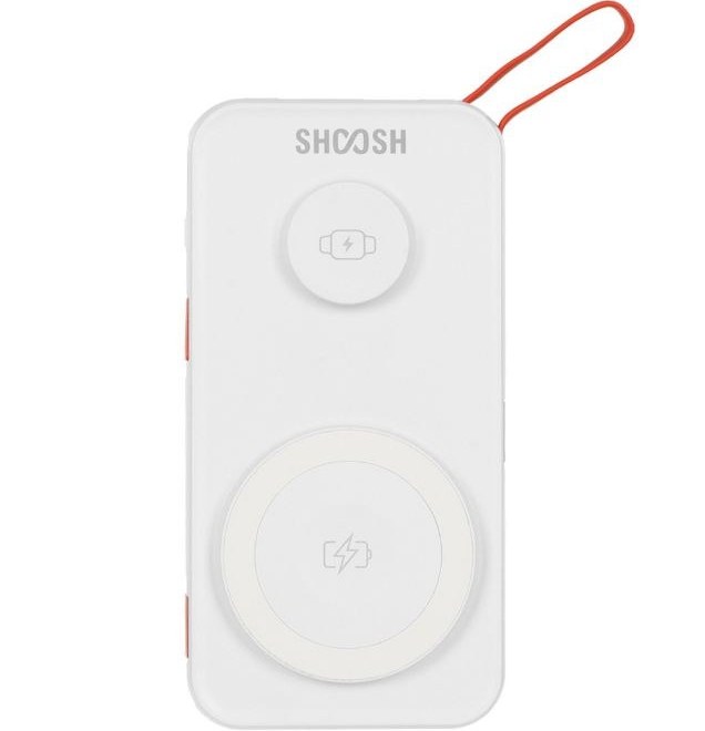 پاور بانک وایرلس و مگ سیف شوش shoosh مدل SH+110W ظرفیت 10000 میلی آمپر ساعت