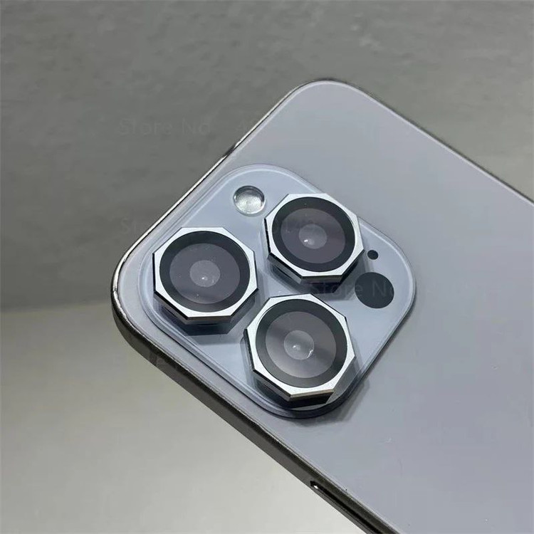 محافظ لنز هشت ضلعی سه تایی premium lens آیفون iphone