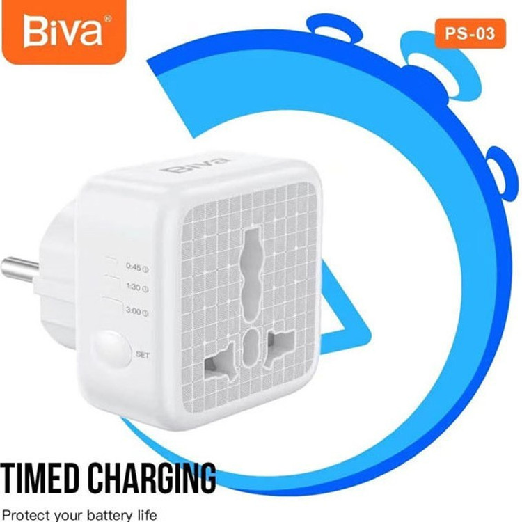 مبدل برق تایمر دار بیوا Biva مدل PS-03