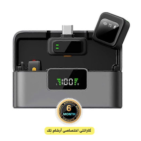 میکروفون بیسیم یقهای Q18 دو در یک