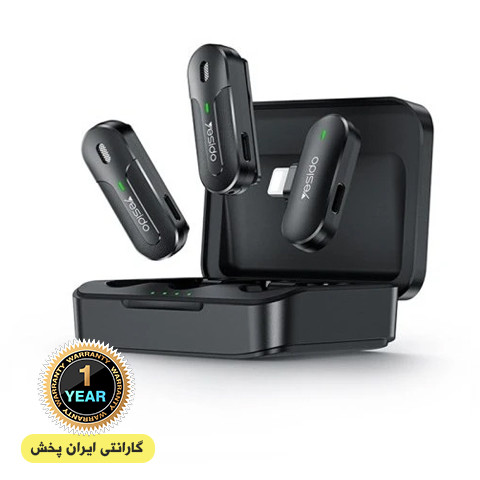 میکروفون یقه ای بی سیم yesido یسیدو KR16 دو کاربره
