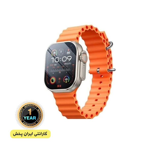 ساعت هوشمند یسیدو yesido مدل IO26 با بدنه رویه زینک و بند سیلیکونی