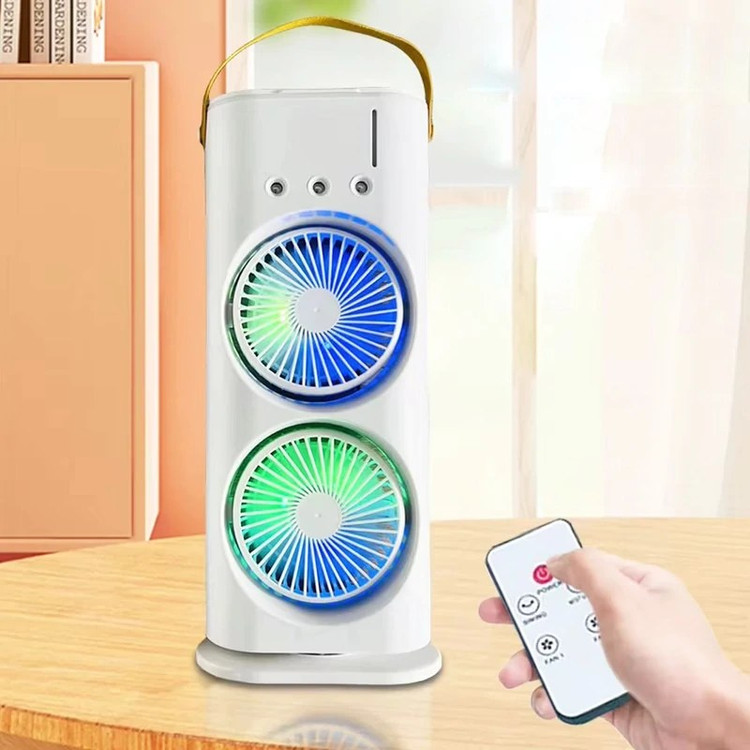 مینی کولر و پنکه دو فن مه پاش شارژی